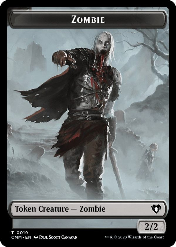 Zombie (0019)    Rat Double-Sided Token [Commander Masters Tokens] Sale