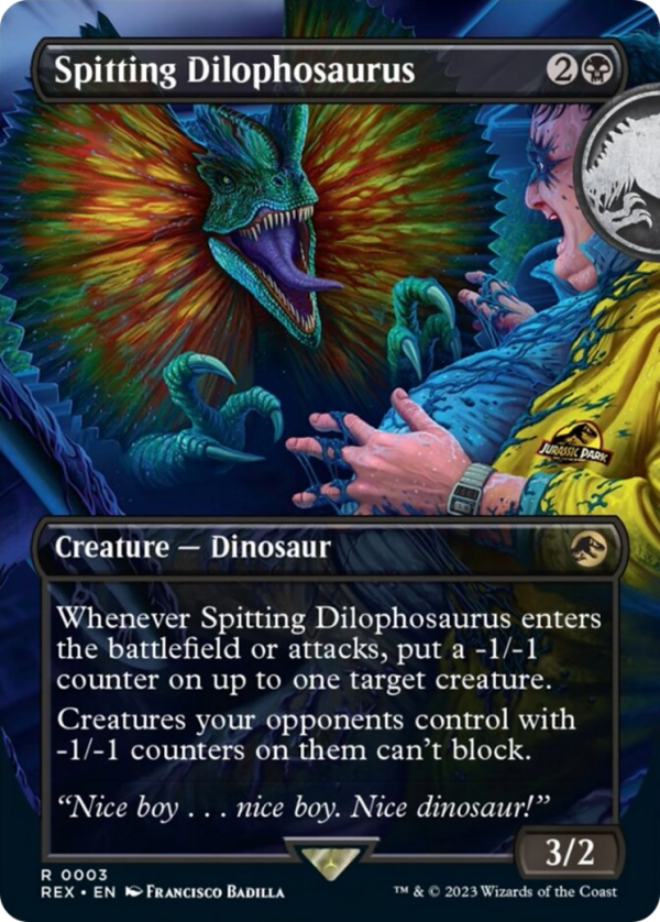 Spitting Dilophosaurus (Borderless) [Jurassic World Collection] Discount