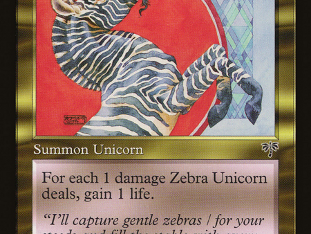 Zebra Unicorn [The List] For Sale