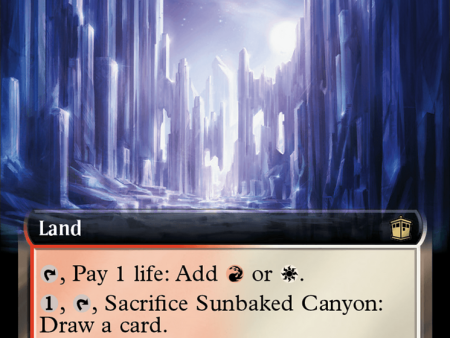 Sunbaked Canyon (Extended Art) (Surge Foil) [Doctor Who] For Cheap