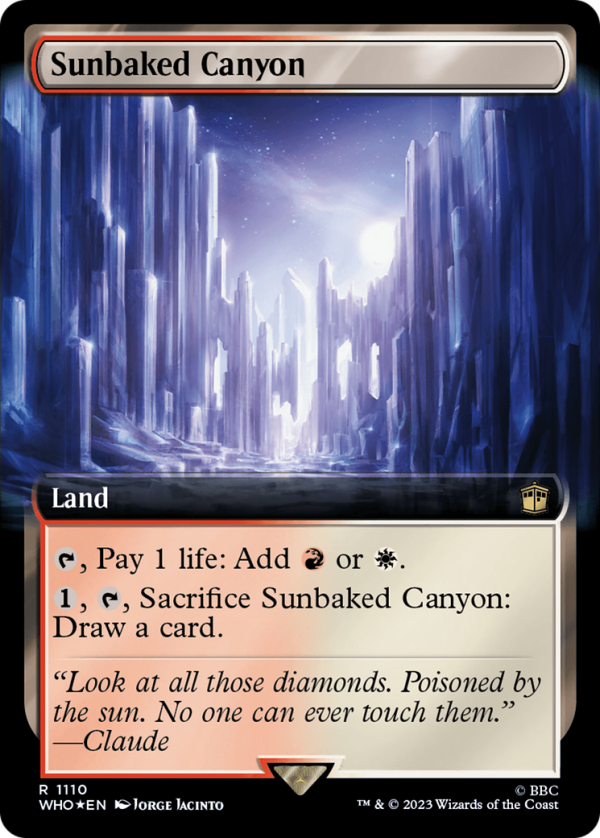 Sunbaked Canyon (Extended Art) (Surge Foil) [Doctor Who] For Cheap