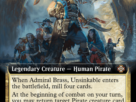 Admiral Brass, Unsinkable (Extended Art) [The Lost Caverns of Ixalan Commander] Fashion