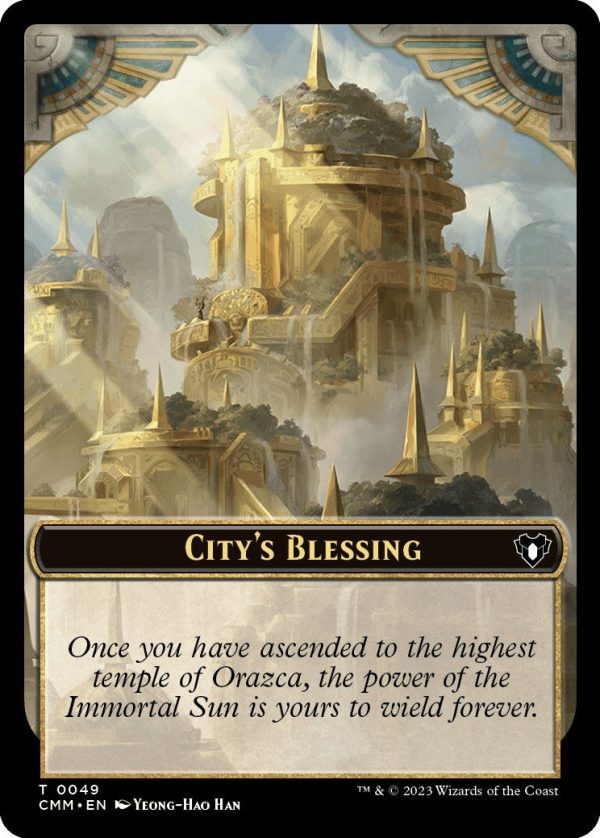 City s Blessing    Dragon Egg Double-Sided Token [Commander Masters Tokens] on Sale