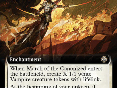 March of the Canonized (Extended Art) [The Lost Caverns of Ixalan Commander] For Cheap