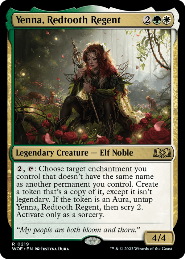 Yenna, Redtooth Regent [Wilds of Eldraine Prerelease Promos] Discount