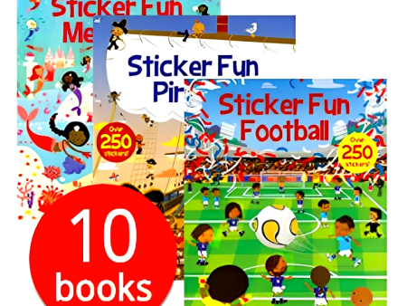 Sticker Book Fun - 10 Book Set For Sale